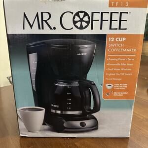Brand New Mr. Coffee 12 Cup Switch Coffeemaker - Black TF13